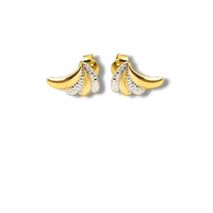 Arany Női fülbevaló 14 karátos Fülbevaló , kisebb levél díszes modell (Nr.3) webshop