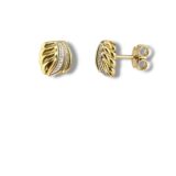Arany Női fülbevaló 14 karátos Fülbevaló , levél díszes stekkeres modell (Nr.4) webshop Arany Női fülbevaló 14 karátos Fülbevaló , levél díszes stekkeres modell (Nr.4) webshop