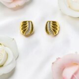 Arany Női fülbevaló 14 karátos Fülbevaló , levél díszes stekkeres modell (Nr.4) webshop Arany Női fülbevaló 14 karátos Fülbevaló , levél díszes stekkeres modell (Nr.4) webshop