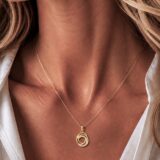 Arany Medálok 14 karátos Medál , Ovális köves arany ékszer (Nr.58) webshop