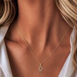 Arany Medálok 14 karátos Medál , dupla szíves köves modell (Nr.24) webshop