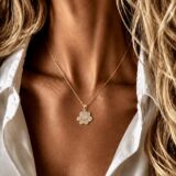 Arany Medálok 14 karátos Medál , Kutya tappancsos köves modell (Nr.68) webshop