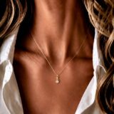 Arany Medálok 14 karátos Medál , Sárga arany 1 köves (Nr.71) webshop