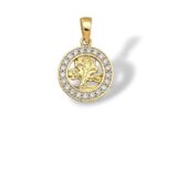 Arany Medálok 14 karátos Medál , cirkónia köves életfa modell (Nr.1) webshop