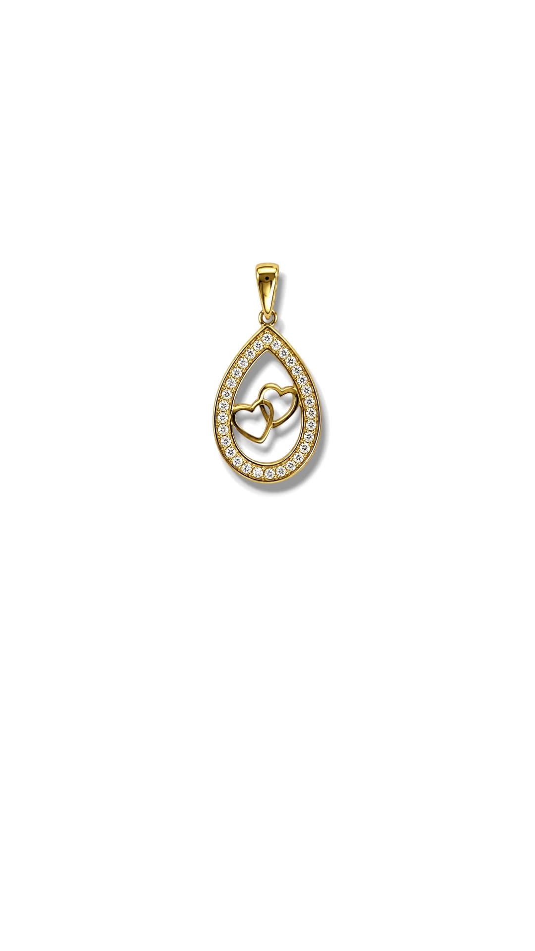 Arany Medálok 14 karátos Medál , csepp alakú , szíves köves modell (Nr.28) webshop Arany Medálok 14 karátos Medál , csepp alakú , szíves köves modell (Nr.28) webshop