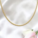 Arany Láncok 14 karátos Lánc , Barbara típusú  , sárga arany modell (Nr.13) webshop