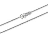 Arany Láncok 14 karátos Lánc , Barbara típusú fehér arany lánc cirkónia kővel (Nr.37) webshop