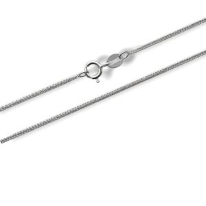 Arany Láncok 14 karátos Lánc , Barbara típusú fehér arany lánc cirkónia kővel (Nr.37) webshop