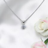 Arany Láncok 14 karátos Lánc , Barbara típusú fehér arany lánc cirkónia kővel (Nr.37) webshop