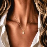Arany Medálok 14 karátos Medál , Sárga arany 1 köves (Nr.70) webshop