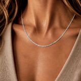 Arany Láncok 14 karátos Lánc , Barbara típusú fehér arany modell (Nr.14) webshop Arany Láncok 14 karátos Lánc , Barbara típusú fehér arany modell (Nr.14) webshop