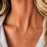 Arany Medálok 14 karátos Medál , dupla szíves köves modell (Nr.24) webshop