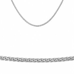 Arany Láncok 14 karátos Lánc , Barbara típusú fehér arany modell (Nr.14) webshop