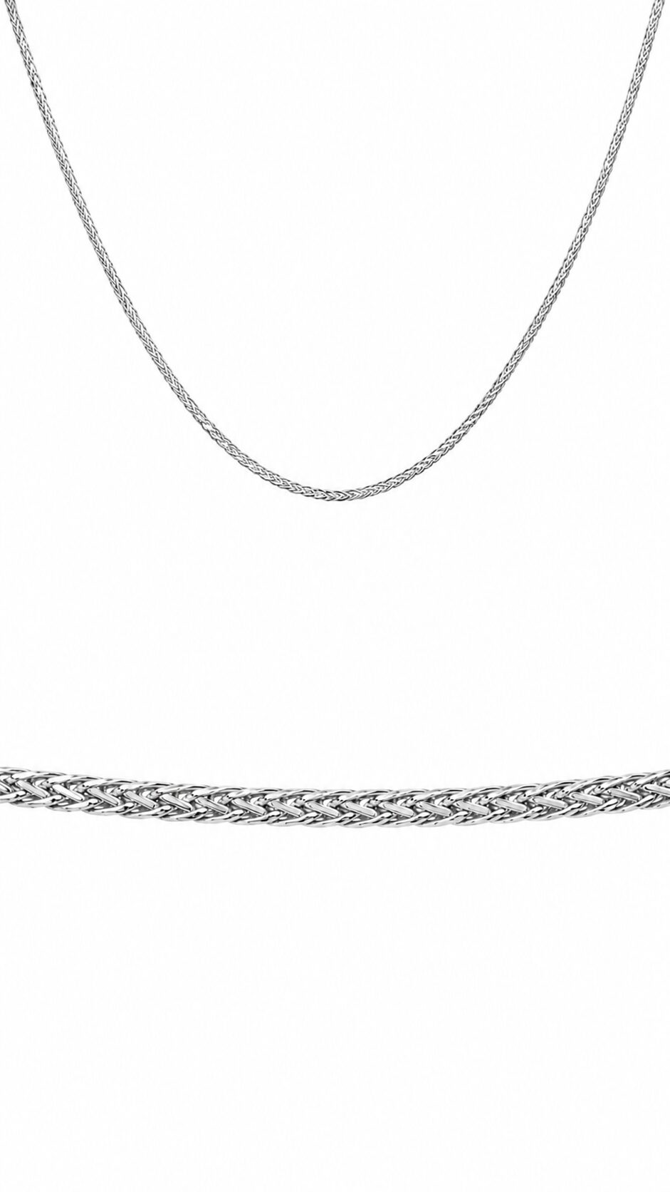 Arany Láncok 14 karátos Lánc , Barbara típusú fehér arany modell (Nr.14) webshop Lánc , Barbara típusú fehér arany modell (Nr.14)