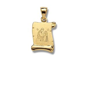 Arany Medálok 14 karátos Medál , Vízöntő pergamen ( Nr.47) webshop
