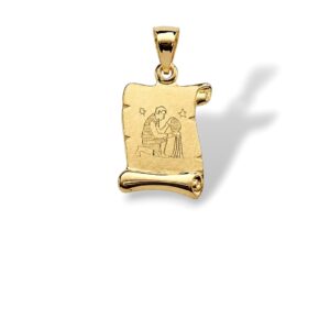 Arany Medálok 14 karátos Medál , Vízöntő pergamen ( Nr.47) webshop
