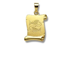 Arany Medálok 14 karátos Medál , Halak pergamen ( Nr.48) webshop