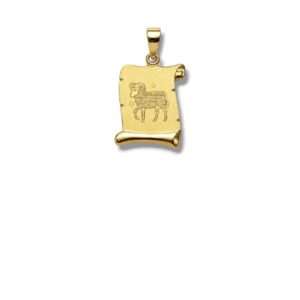 Arany Medálok 14 karátos Medál , Kis Kos pergamen (Nr.37) webshop