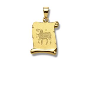 Arany Medálok 14 karátos Medál ,Kos pergamen medál (Nr.49) webshop