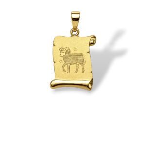 Arany Medálok 14 karátos Medál ,Kos pergamen medál (Nr.49) webshop