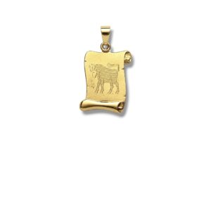 Arany Medálok 14 karátos Medál , Kis Bika pergamen (Nr.38) webshop