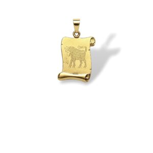 Arany Medálok 14 karátos Medál , Kis Bika pergamen (Nr.38) webshop