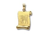 Arany Medálok 14 karátos Medál , Bika pergamen (Nr.50) webshop