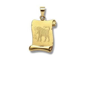 Arany Medálok 14 karátos Medál , Bika pergamen (Nr.50) webshop