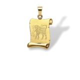 Arany Medálok 14 karátos Medál , Bika pergamen (Nr.50) webshop