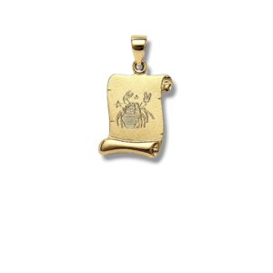 Arany Medálok 14 karátos Medál , Kis Rák pergamen (Nr.40) webshop