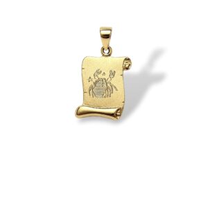 Arany Medálok 14 karátos Medál , Kis Rák pergamen (Nr.40) webshop
