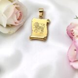 Arany Medálok 14 karátos Medál , Kis Oroszlán pergamen (Nr.41) webshop