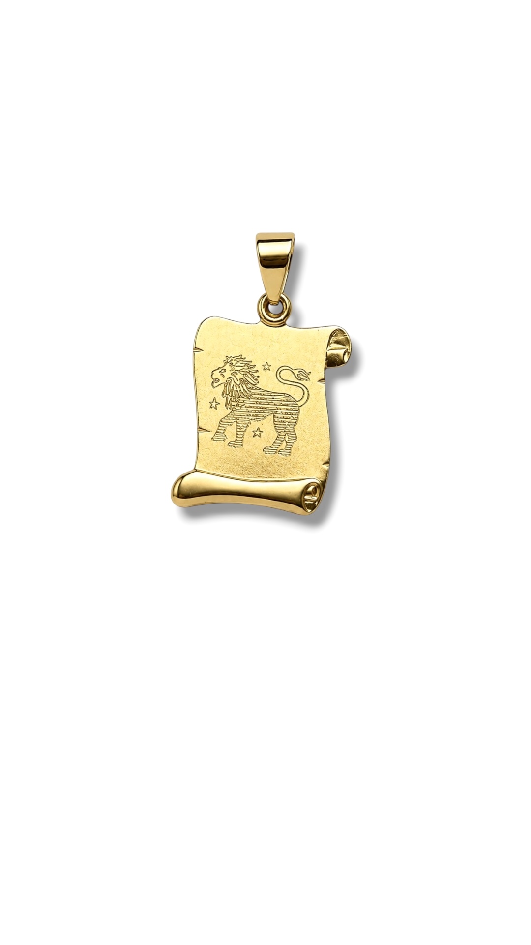 Arany Medálok 14 karátos Medál , Oroszlán pergamen (Nr.53) webshop Arany Medálok 14 karátos Medál , Oroszlán pergamen (Nr.53) webshop