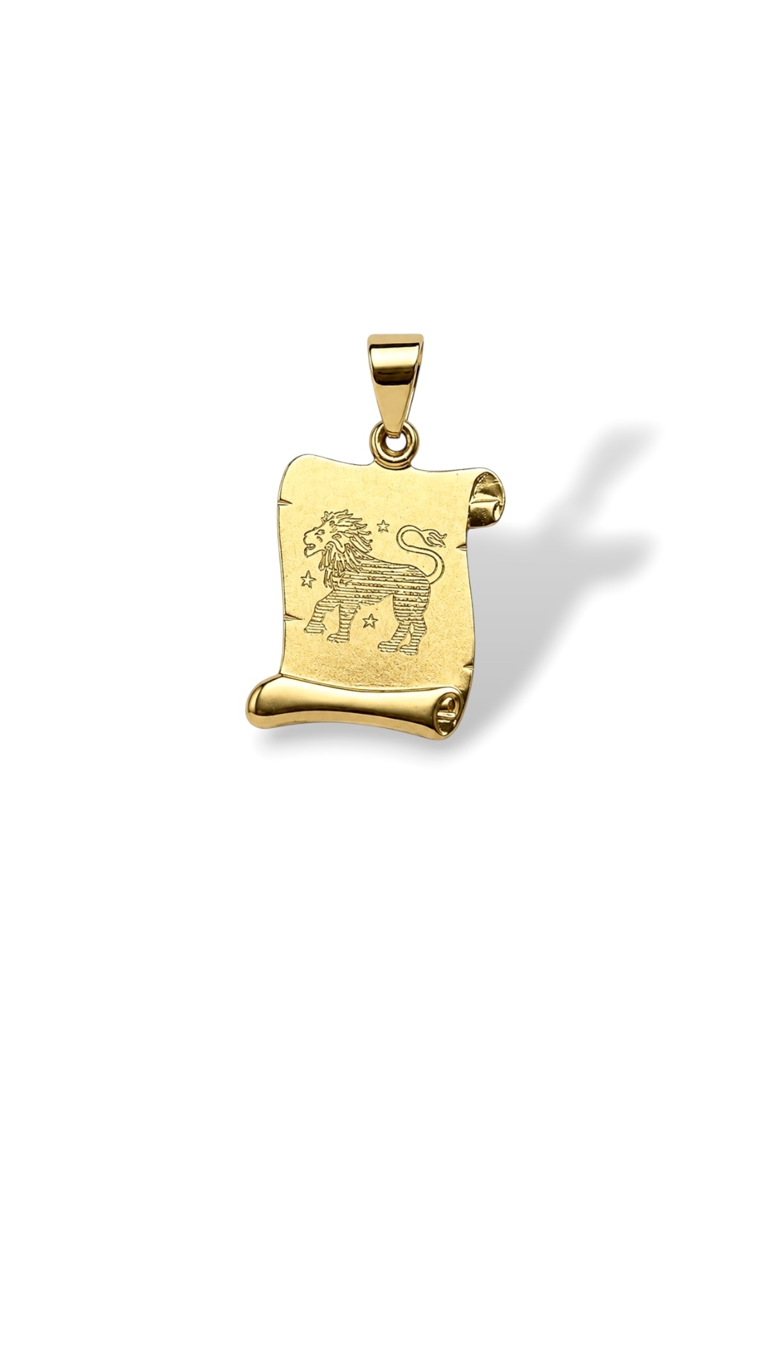 Arany Medálok 14 karátos Medál , Oroszlán pergamen (Nr.53) webshop Medál , Oroszlán pergamen (Nr.53)