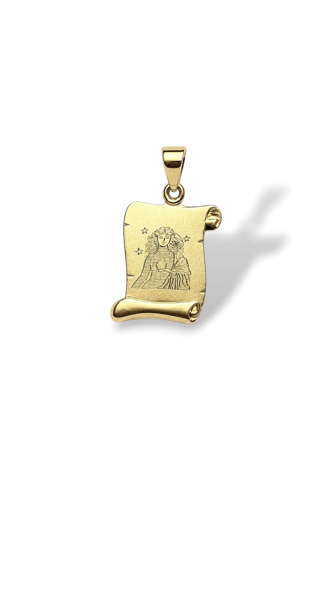 Arany Medálok 14 karátos Medál , Szűz pergamen (Nr.54) webshop Medál , Szűz pergamen (Nr.54)