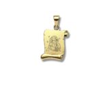 Arany Medálok 14 karátos Medál , Kis Szűz pergamen (Nr.42) webshop