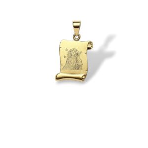 Arany Medálok 14 karátos Medál , Kis Szűz pergamen (Nr.42) webshop