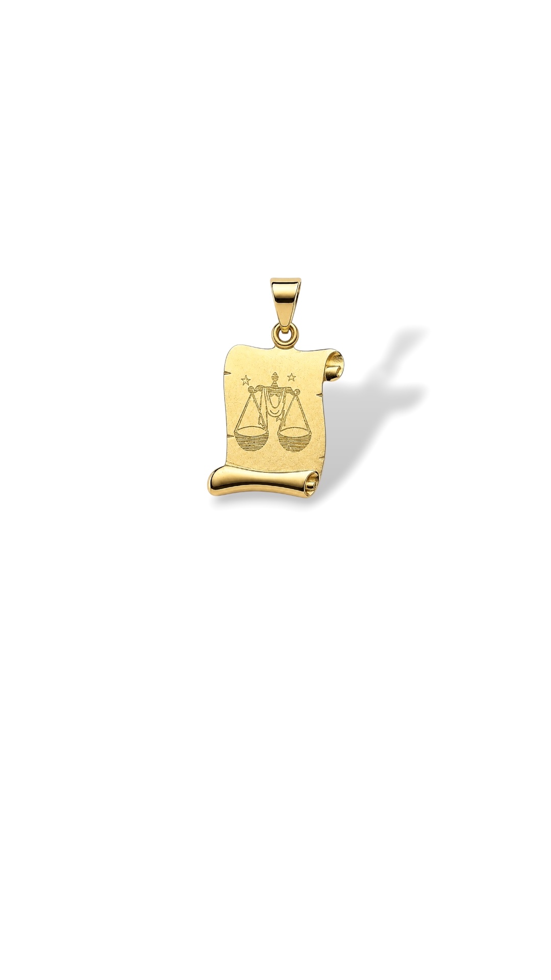 Arany Medálok 14 karátos Medál , Kis Mérleg pergamen (Nr.43) webshop Medál , Kis Mérleg pergamen (Nr.43)