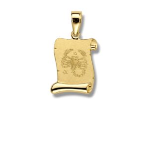 Arany Medálok 14 karátos Medál , Skorpió pergamen ( Nr.56) webshop