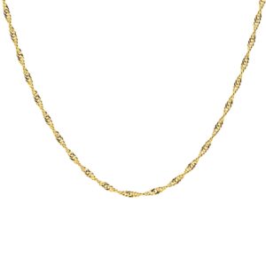 Arany Láncok 14 karátos Lánc , sárga arany szingapúri típusú vékony modell (Nr.5) webshop