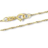 Arany Láncok 14 karátos Lánc , sárga arany Szingapúri vékony modell (Nr.6) webshop