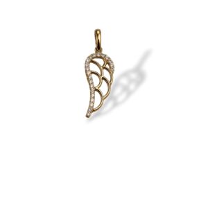 Arany Medálok 14 karátos Medál , cirkónia köves angyalszárnyas modell (Nr.6) webshop