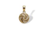 Arany Medálok 14 karátos Medál , „Briós” formájú köves modell (Nr.8) webshop