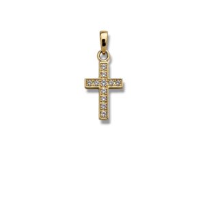 Arany Medálok 14 karátos Medál , cirkónia köves kereszt (Nr.9) webshop
