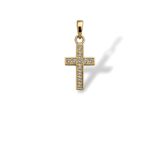 Arany Medálok 14 karátos Medál , cirkónia köves kereszt (Nr.9) webshop Arany Medálok 14 karátos Medál , cirkónia köves kereszt (Nr.9) webshop