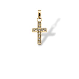 Arany Medálok 14 karátos Medál , cirkónia köves kereszt (Nr.9) webshop