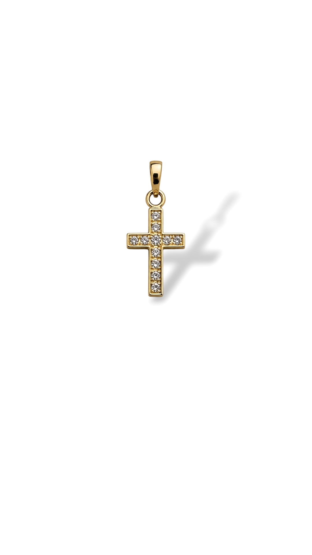 Arany Medálok 14 karátos Medál , cirkónia köves kereszt (Nr.9) webshop Medál , cirkónia köves kereszt (Nr.9)