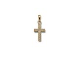 Arany Medálok 14 karátos Medál , mini sárga arany köves kereszt (Nr.10) webshop