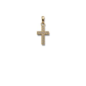 Arany Medálok 14 karátos Medál , mini sárga arany köves kereszt (Nr.10) webshop