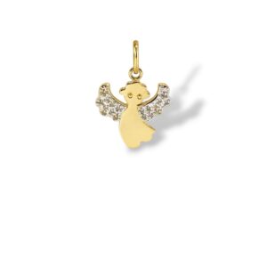 Arany Medálok 14 karátos Medál , Angyal cirkónia kövekkel (Nr.18) webshop